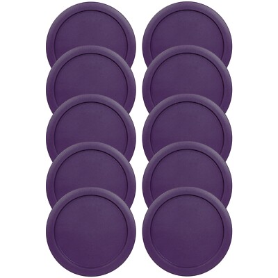 Replacement Lid for Pyrex 4-CUP Storage Cover 6'' Bowl 7201-PC Purple (10-Pack)
