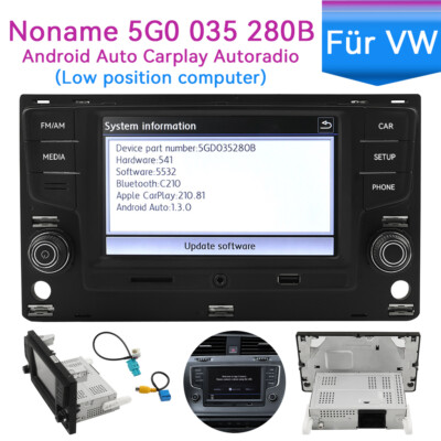 5GD035280B 6.5'' Noname CarPlay Android Auto MirrorLink Navigation MQB Car Stereo