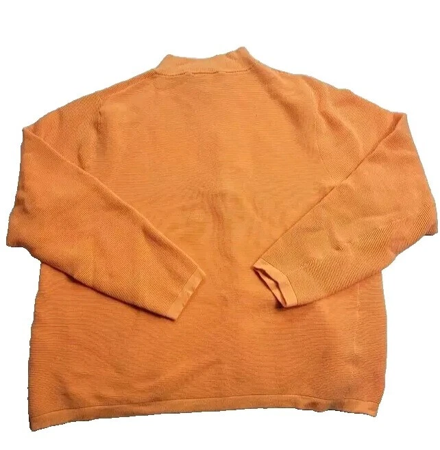Donald Ross Men's Sz L (46x23 MEASURED) Golf Long Sleeve Orange Pullover Sweater - Image 2 of 4