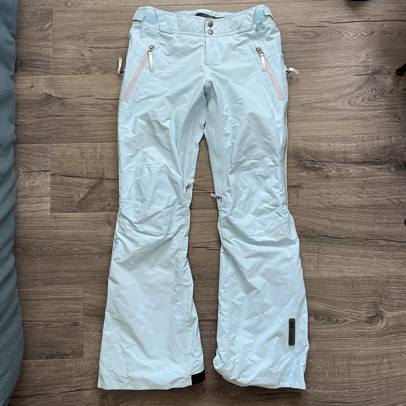 Oakley Baby Blue Ski Windbreaker Pants XS Women Vintage Travis Scott Grunge