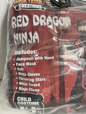 NINJA BOY HALLOWEEN COSTUME FULL SET. SIZE BO...