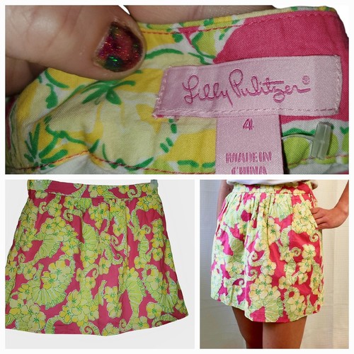 Lilly Pulitzer Luxletic Whitley Skort Shorts Pickleball Tennis Sports Size 4 sm