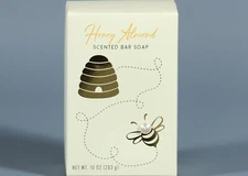 COMMONWEALTH S&T. CST HONEY ALMOND Scented Bar Soap 10oz. Pearl Bee Box