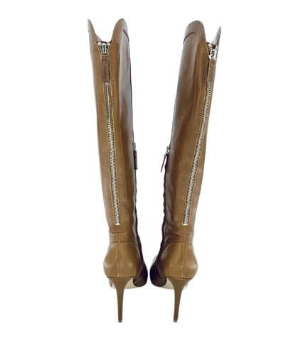 Nine West Holdtight Knee-High Boot Cognac Brown Glossy Leather SZ 5.5 New SH29 - Picture 3 of 12