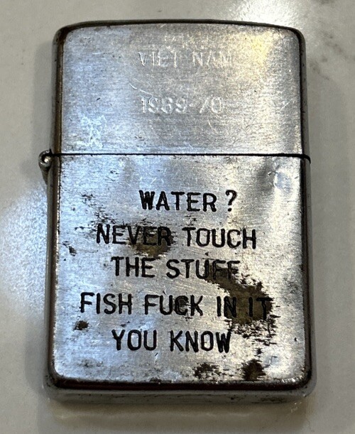 War Zippo - RARE USED 1966 ZIPPO LIGHTER - ORIGINAL VINTAGE