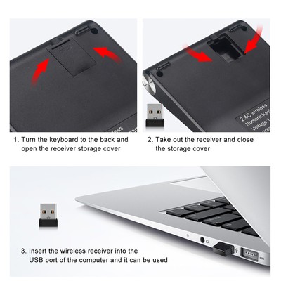 Wireless Numeric Keypad Portable Mini Number Keyboard USB Accounting Digital Hot