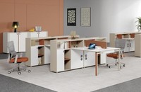 GroßEr BüRotisch Arbeitsplatz FüR 4 Personen Schreibtisch Moderne BüRomobel