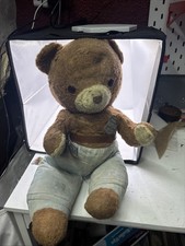 Vintage Smokey Ranger Bear Prevent Forest Fires Plush 1960s 13"