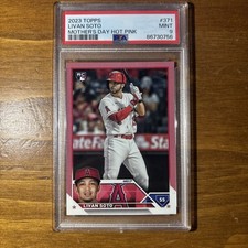 POP 1 2023 Topps Series 2 - Livan Soto #371 Mother's Day Hot Pink /50 (RC)