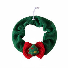 Soft Plush Pet Scarf, Christmas Tree Holiday Gift
