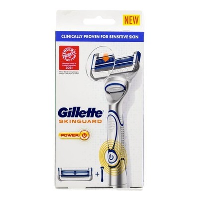 Gillette Skinguard Power Razor Handle + 1 Cartridge 100% Brand New