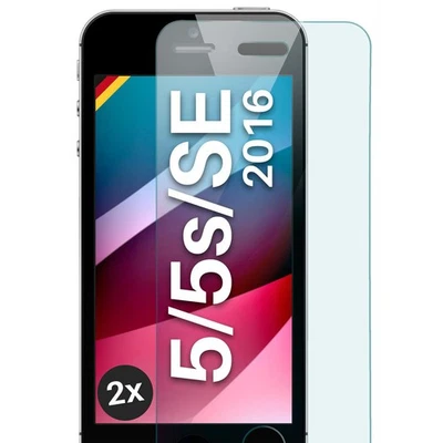 2 x verre véritable pour Apple iPhone 5S / iPhone 5 film blindé HD Premium... - Photo 1/4