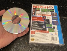 Bill Walsh College Football Sega CD EA Sports CIB Complete In Box Excellent Cond