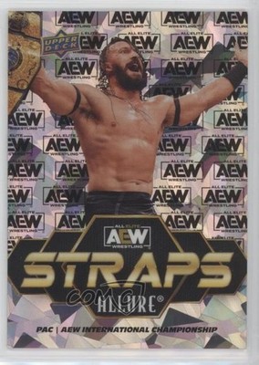 2024 Upper Deck Allure AEW Straps AEW Logo 98/199 Pac #S-16 11q6