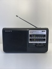 Sony ICF-38 FM/AM 2Band Radio Portable EUC Tested Working
