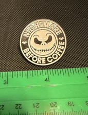 Nightmare Before Christmas Jack Skellingtons Nightmare Before Coffee Hat Pin