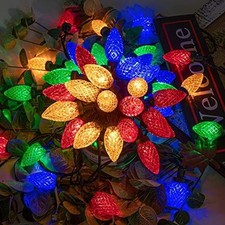 200LED 146.9 FT C9 Christmas String Lights Plug in Fairy Twinkle String Light...