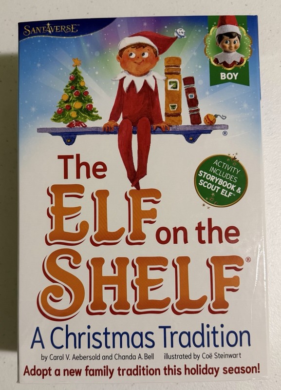 Elf on the Shelf A Christmas Tradition Boy Doll Brown Hair,  Blue Eyes