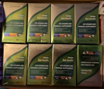   8 Lot Zooone Eye Vitamin and Mineral Supplement 720 Tablets BB Dec 2026