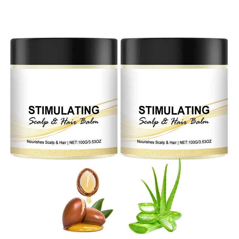 3PCS-Stimulating Nourishes Scalp and Hair Balm,Thicker Strands,Shea Mango Butter - Image 4 of 4