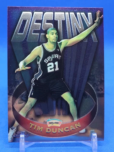 1997-98 Topps Chrome Destiny Tim Duncan #D8 Rookie RC HOF