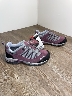 Clorts Hiking Shoes Women's Size 8.5 HKL831D Gray Pink/Purple Lace Up Low - New