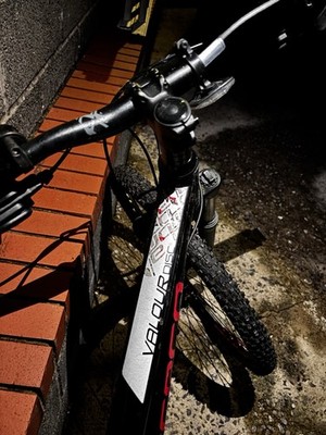 Carrera Valour Disc Unisex Mountain Bike Black And Red UK