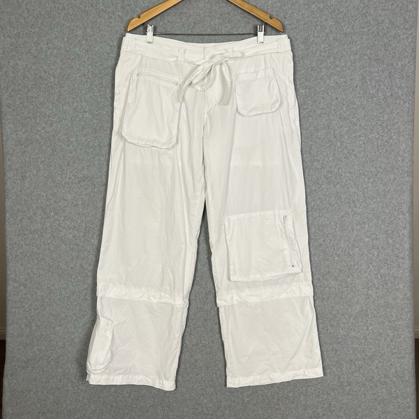 Vintage Jay Jays Cargo Pants Womens 16 XL White Cotton Low Y2K Utility Gorpcore