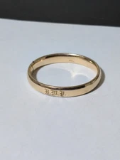  Vintage  MH Co 12k Gold Shell Monogrammed Hinged Bangle Bracelet. See Pics