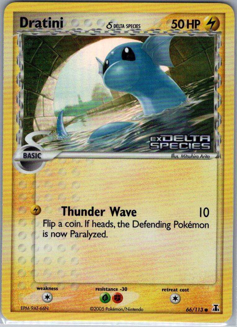 Dratini - (Delta Species) 66/113 Reverse Holo Delta Species - Pokemon NM