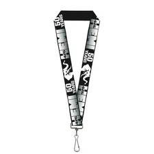 Buckle Down Lanyard-1.0"-Hemi 426/elephant Logo 50 Years Black/White One Size Mu