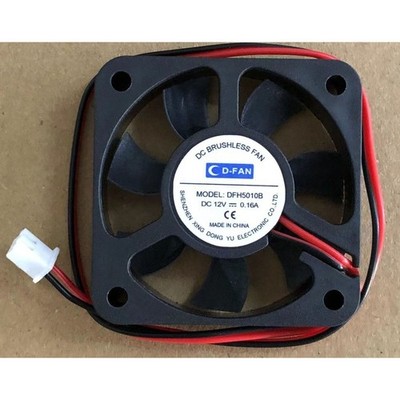 1 PCS New CD-FAN DFH5010B DC12V 0.16A 2-wire Cooling Fan #jd