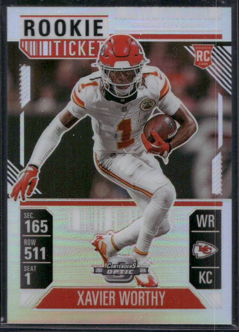2024 Panini Contenders Optic #100 Xavier Worthy Silver
