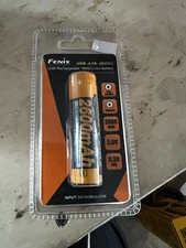 Fenix Flashlight Battery 2600mAh  ARB-L18-2600U USB Rechargeable W/ Protection C