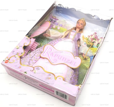 Barbie as Rapunzel Doll with Musical Hairbrush 2001 Mattel 55532