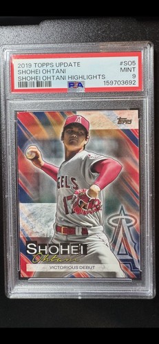 2019 Topps Update SHOHEI OHTANI HIGHLIGHTS #SO5 PSA MINT 9