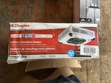 Dimplex Ceiling Mount 5000W Electric Heater with Remote Control RCH5031CXWMODF