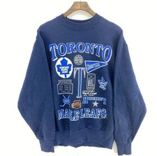 NHL Toronto Maple Leafs Hockey graphic navy color Sweatshirt AN60213