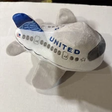 Daron United Airlines Plush Airplane Toy Advertising First Flight Stuffed