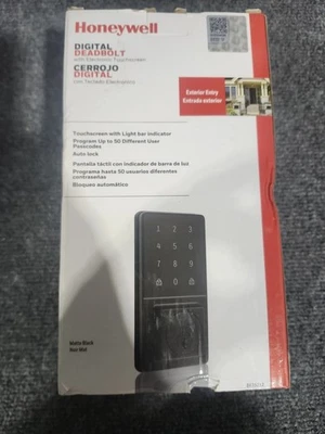 Honeywell Digital Keypad Deadbolt Lock Black Touchscreen Exterior Doors #8635212 - Image 1 of 4