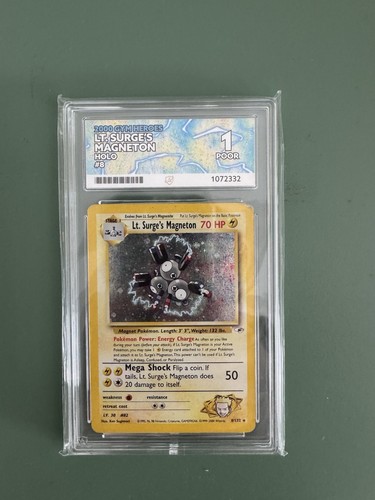 Lt. Surge's Magneton (Unlimited) graded ACE 1 for sale on eBay