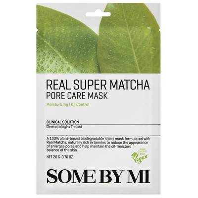 Some By Mi Real Super Matcha Beruhigende Blattmaske, 20 g