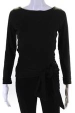 Susana Monaco Womens Long Sleeve Tied Top Size 4 12705972