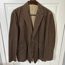 J. Crew Brown Corduroy Jacket Blazer Sport Coat Men  s XL
