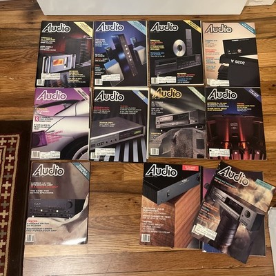 1987 AUDIO Magazine Lot of 11 (missing Oct) -  Vintage Audiophile Hi-Fi 70s
