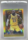 LeBron James 2025 Topps Chrome #127 Gold Refractor 46/50