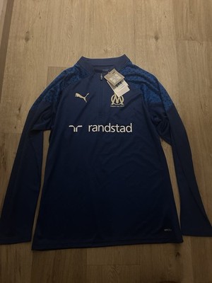 Olympique Marseille 1/4 Trainings Zip Gr: M Neu o Etikett