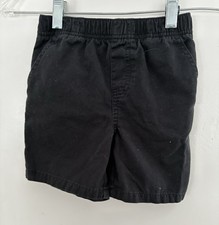 Garanimals Toddler Boys Solid Black 100 Cotton Elastic Waist Pull On Shorts 4T