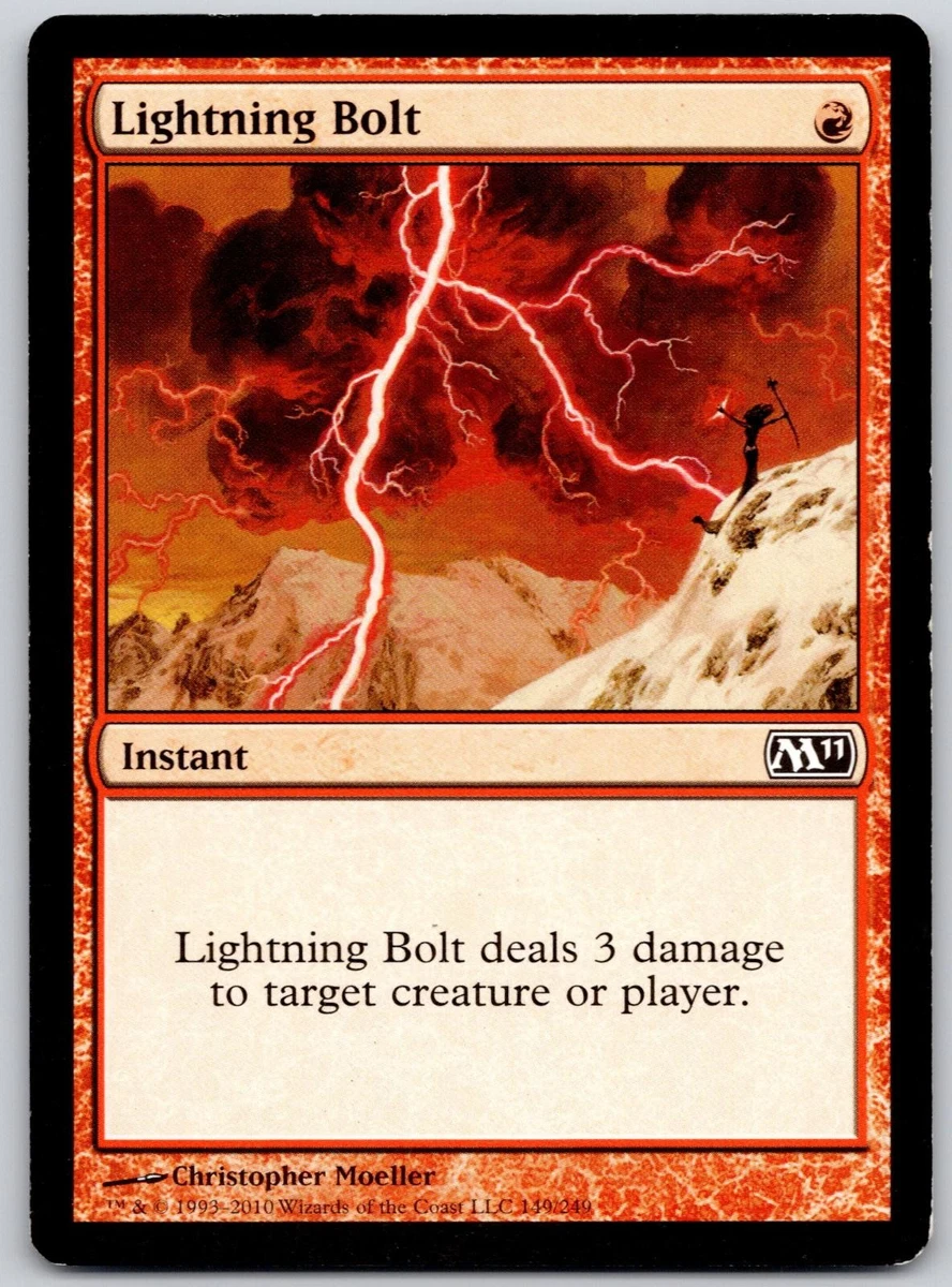 Lightning Bolt In Individual Magic: The Gathering Cards for sale