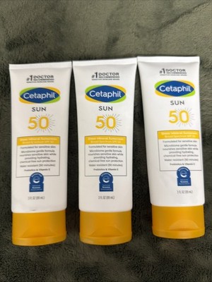 3x Cetaphil Sheer Mineral Sunscreen, SPF 50, 3 fl oz Exp 2026/07 Sensitive Skin